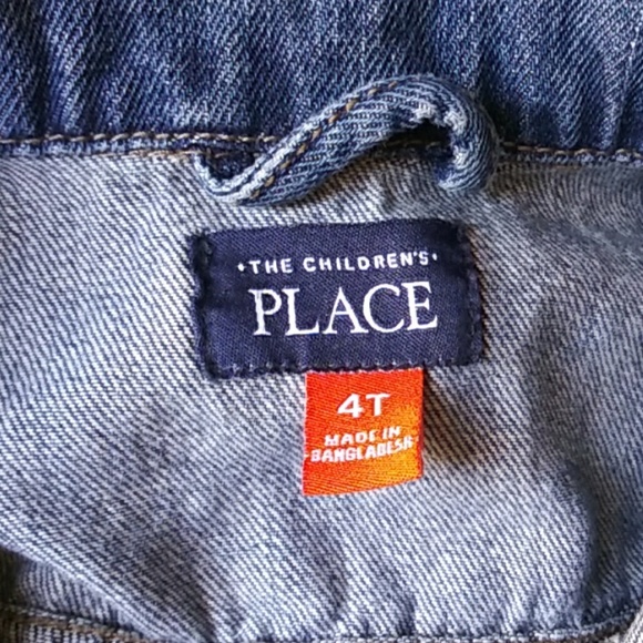 The Children's  Place Unisex Jean Jacket Sz 4T - Picture 5 of 6
